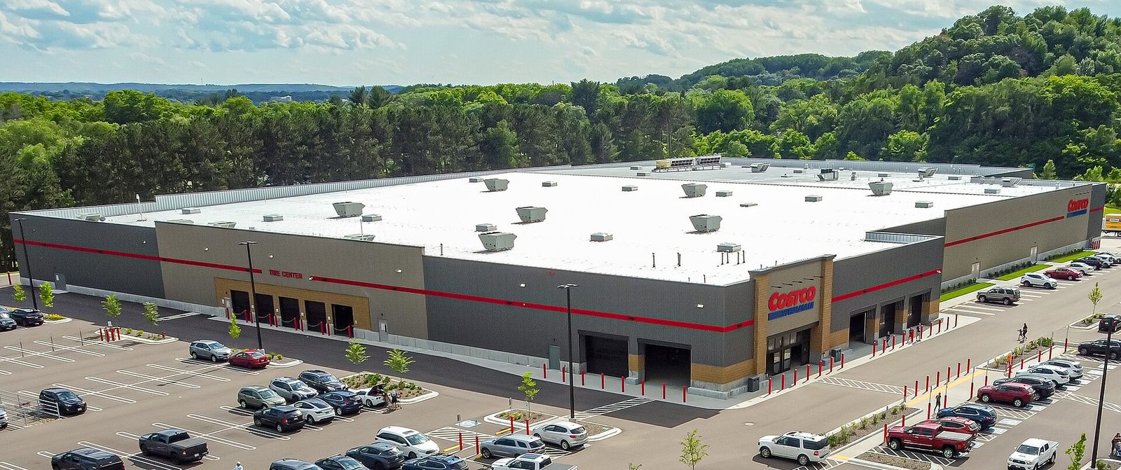 Costco warehouse storefront